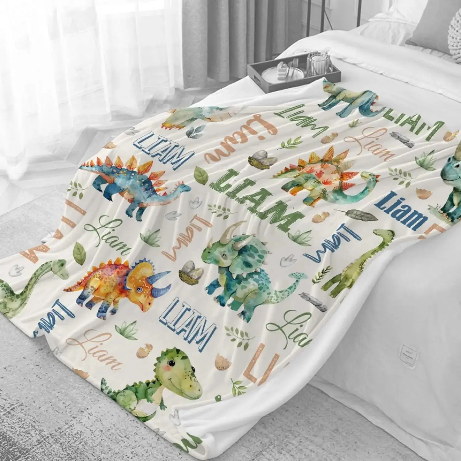 Multi-Size All Season Custom Personalized Flannel Throw Blanket, Soft Versatile Bedding Cover, Meaningful Custom Decor Gift for Family and Pets
