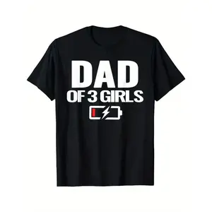 I Love My Dad" Graphic Tee -  Cotton, Crew Neck Short Sleeve Casual Top for All Seasons technoblade merch