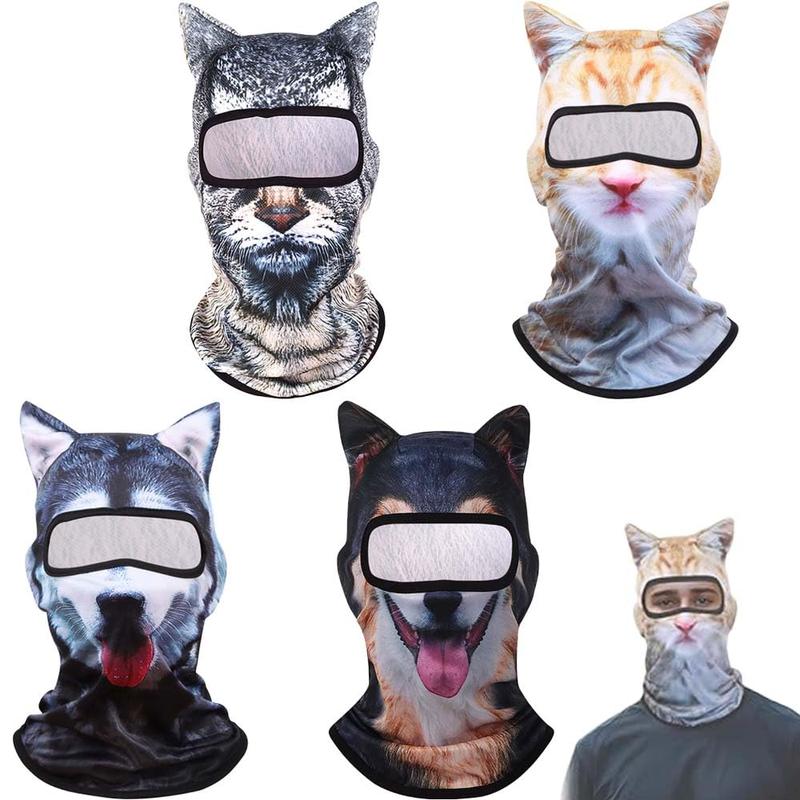3 pack Cat Ski Mask,3D Cat Ski Balaclava Sheisty Face Mask with Ears,Cat Shiesty for Music Festivals,SkiParty