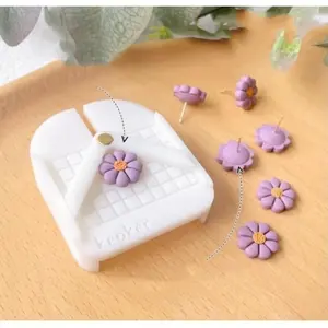 Earring Embedding Tool, Polymer Clay Tool for Clay Jewelry, Earring Post Embedding Tool, Multifunctional Jewelry Making Tool