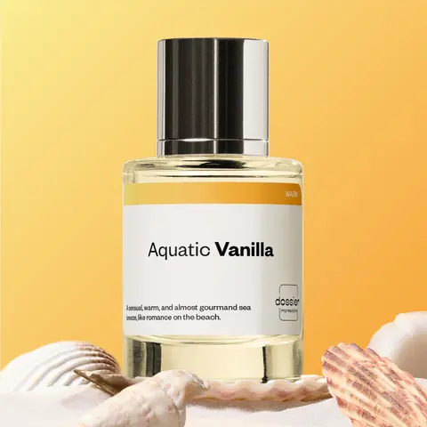 Aquatic Vanilla, Dossier, Unisex, 50ml-100ml, Eau de Parfum, Marine Notes, Rose, Red Fruits, Vanilla, Orchid, Coconut, Musk, Sandalwood