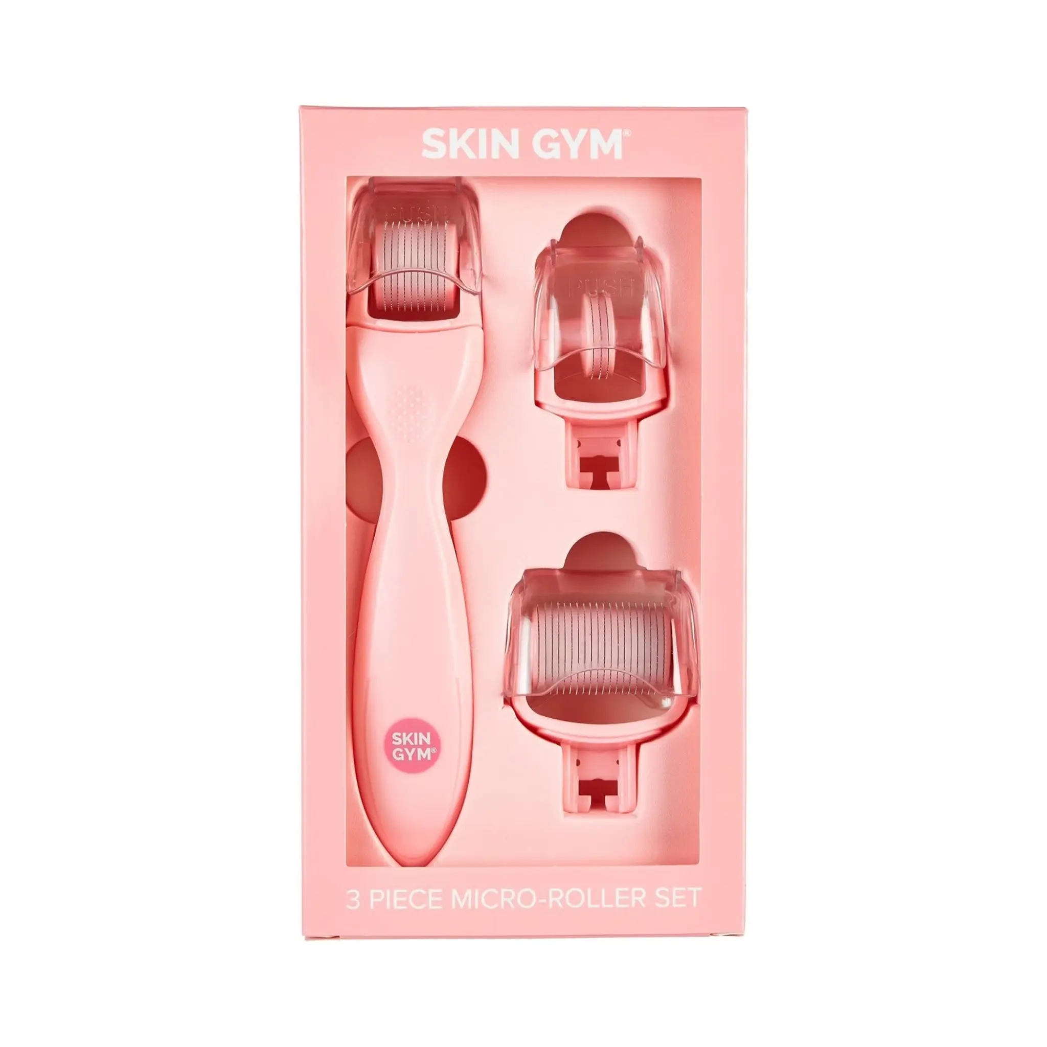 Skin Gym 3 Piece MicroRoller Set - Stainless Steel Needles for Facial & Body Pore Cleansing & Radiance Boost Skin Gym 3 Piece MicroRoller Set - Stainless Steel Needles for Facial & Body Pore Cleansing & Radiance Boost