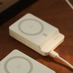 Ultar-Slim 10,000mAh Magnetic Battery,Safe charger, used with 3-in-1 charging station charger 4 1 , rose charger Phone magnetic phone charger