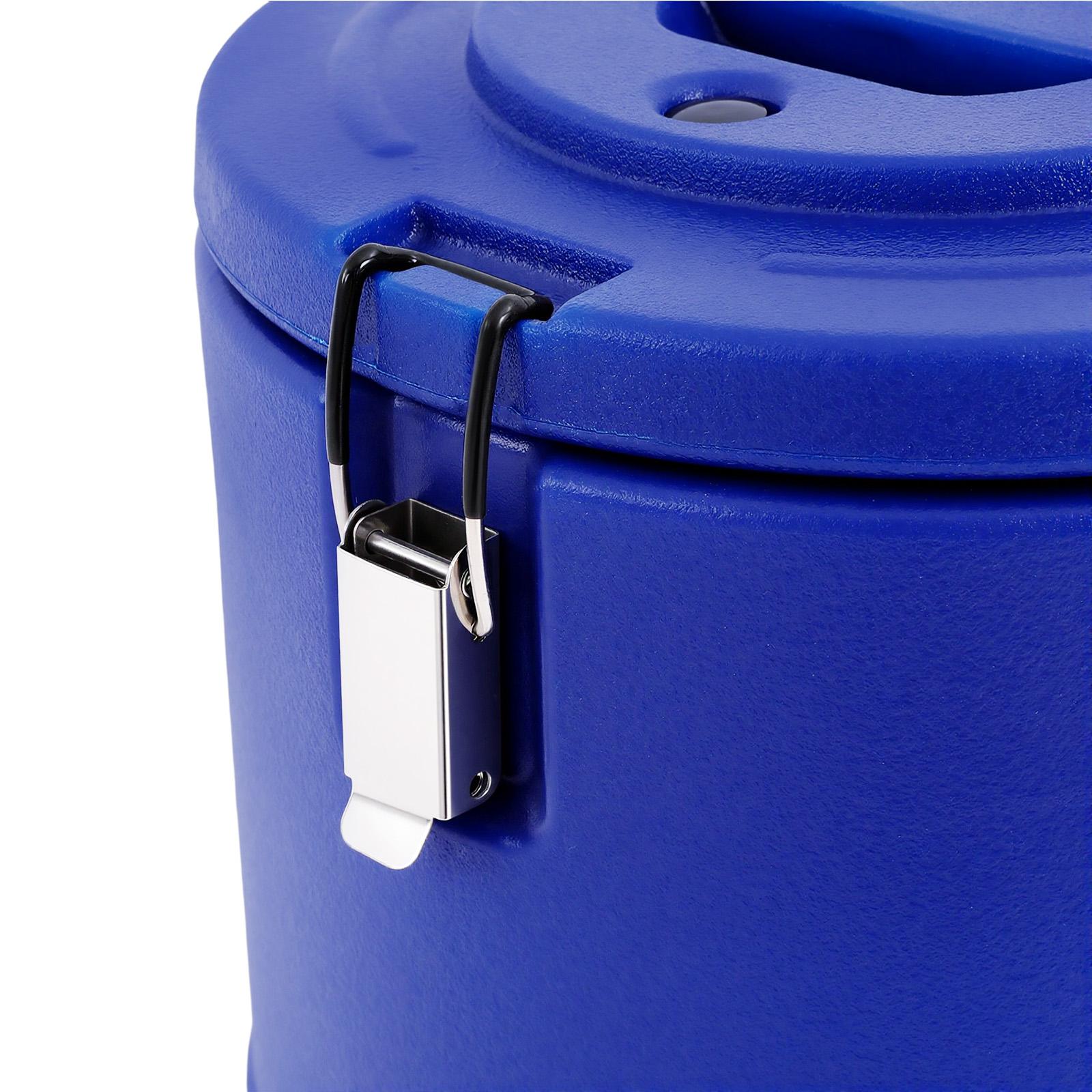 15.85Qt Insulated Bucket with Sealed Lid & Locking Buckles, 3-Layer Stainless Steel & PU Foam Cooler/Warmer, Portable Hot/Cold Food Container for Outdoor Picnic Party Catering Home Kitchen