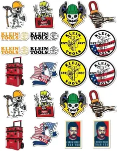Pcs Value Pack Klein Decal Tools Sticker Waterproof Vinyl Aesthetic SUV Truck Colorful Laptop Bike Car Luggage Skateboard Water Bottle Guitar Windows Bumper Tumbler