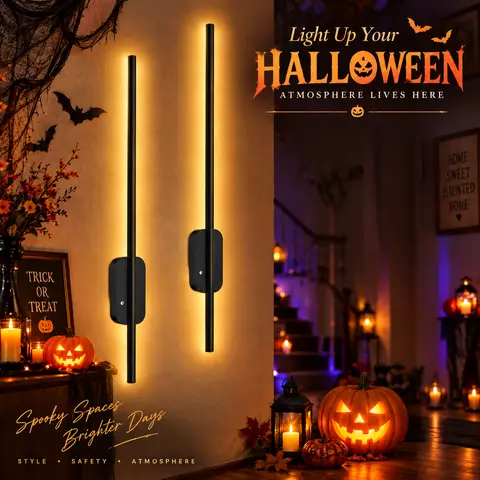 GALENTAL 2-Pack Rechargeable Wireless LED Wall Sconce - Dimmable Wall Lamp with Remote & Touch Control, 3 CCT 3000K/4500K/6500K Magnetic Battery Smart Lamp for Bedroom Decor, House Decor, Scene Atmosphere Lights, Black