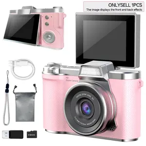 Digital Camera for Kids, Beginner Digital Camera with 32GB Storage Card, 1080P Vlog Camera, Multiple Filters, Portable Rechargeable Camera, Ideal Christmas Gift