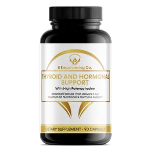 Thyroid and Hormonal Support Fitness Healthcare Supplement Edible Dietary Capsule Natural
