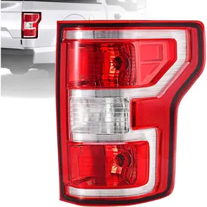 Tail Lights Assembly Compatible with 2018 2019 2020 Ford F-150 Right Passenger Side Rear Light Brake Lamp Taillight with Bulb and Harness Replace JL3Z13404H, Waterproof