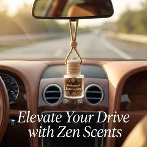 8ml Mini Hanging Fragrance Diffuser, Car Air Diffuser, Multi-Use for Car Rear View Mirror Home Closet Office, Odor Eliminator Scented Pendant