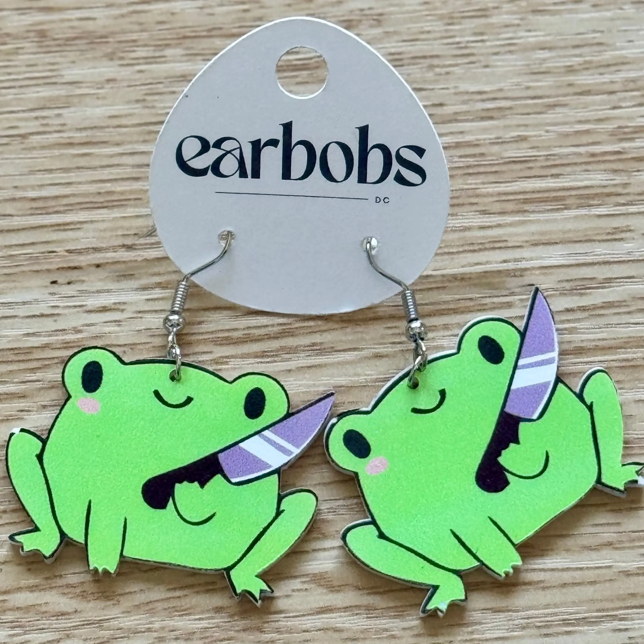 Croak and Dagger Frog EarBobs
