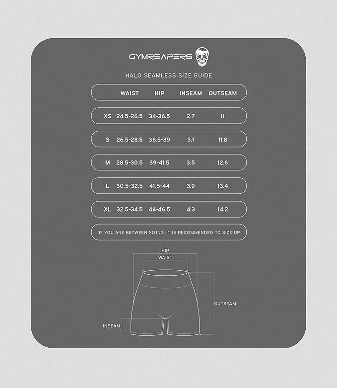 Gymreapers Halo Athletic Compression Shorts for Women - Seamless Knit Interlock Fabric for Breathability and Flexibility Gymreapers Halo Athletic Compression Shorts for Women - Seamless Knit Interlock Fabric for Breathability and Flexibility