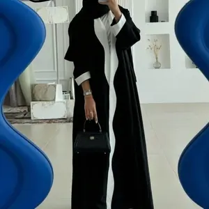 Hafizah Wave Patchwork Scarf Outercoat, Loose Long Elegant Cardigan, Lightweight Luxury Slimming Women's Clothing, All Seasons