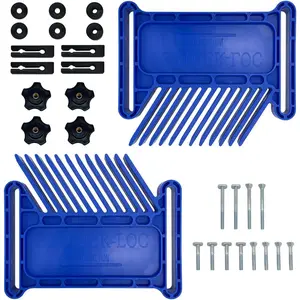 Featherboard Woodworking Tools, Safety Device Stackable Featherboard for Table Saws, Router Tables & Band Saw with Miter Slots, Miter Track, T-Slots, T-Track(2 Pcs)