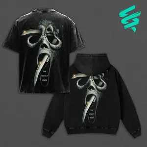 The Legacy Ends Ghostface Shirt Scream 7 V2 Horror Movie Graphic Hoodie Vintage Washed Tee Retro 90s Slasher Film Merch Oversized Streetwear Aesthetic Unisex Spooky Season Gothic Alt Clothing Gift Top