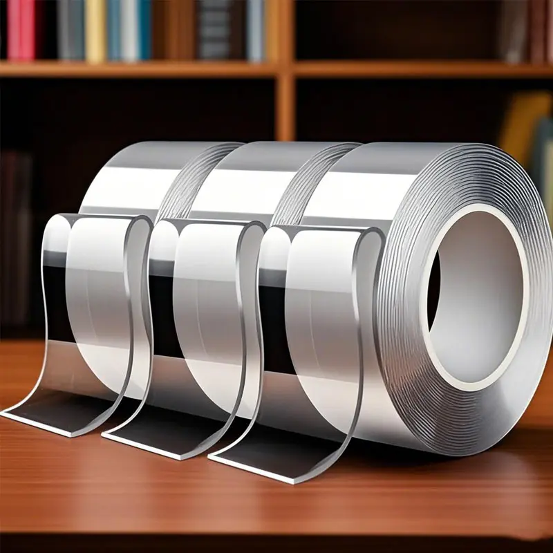 Eco-Friendly Nano Magic Invisible Double-Sided Adhesive Cloth Tape - 1kg per Strip, Instant Strong Hold, Removable, Washable, No Residue for Wall Hanging, Glass (Overstock Home & Party Supplies)