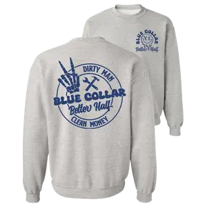 Dirty Man Clean Money Crew Sweatshirt Classic Menswear Soft Day Hoodie Long Sweaters Tank Top