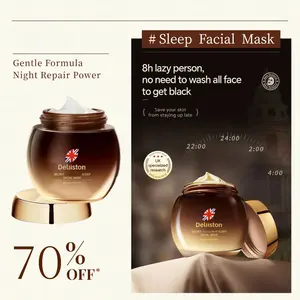 Nourishing Night Cream, Moisturizing Firming Sleeping Mask, Multi-Effect Essence Anti-Aging - Contains Niacinamide, Vitamin C, Milk Protein Extract