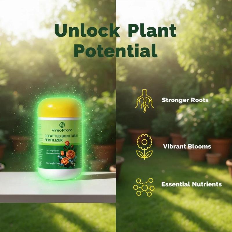 Premium Bone Meal Organic Plant Fertilizer | Natural Slow-Release Phosphorus & Calcium Boost | Strengthens Roots, Enhances Blooming, Improves Fruit Quality, and Promotes Long-Term Soil Health | Ideal for Flowers, Vegetables, Fruit Trees & Potted Plants de