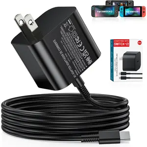 2 Charger - 60W Charger Compatible with   2//OLED/Lite/Steam Deck, Support TV Dock Mode, AC Adapter Power  20V 3A   with 5Ft USB C
