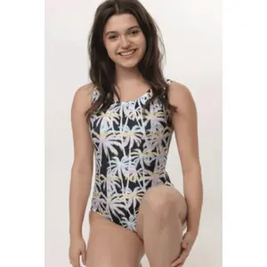 Irie Palms Gymnastics Leotard - Pastel Rainbow Palm Tree Leo | Foxy's