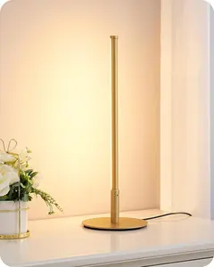 LED Table Lamp Stepless Dimmable Bedside Lamp with 3 Color Temperature, Modern Nightstand Lamp, Desk Lamps for Bedroom, Living Room, Corner, Gift, Metal Finish, Gold/Black