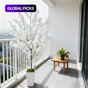 1 Piece 150-210cm Cherry Blossom Artificial Plant, No Maintenance Fake Decorative Plant for Indoor and Outdoor, Lifelike Fake Plant, Fake Blossom Plants, Perfect for Home Garden Indoor Wedding Party #GLOBAL PICKS