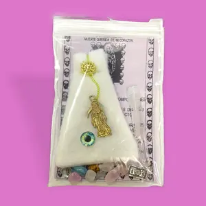 Amulet Santa Muerte White Protection from Envy