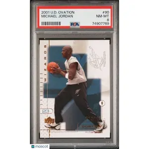 2001 Upper Deck Ovation Michael Jordan #90 PSA 8 Washinton Wizards