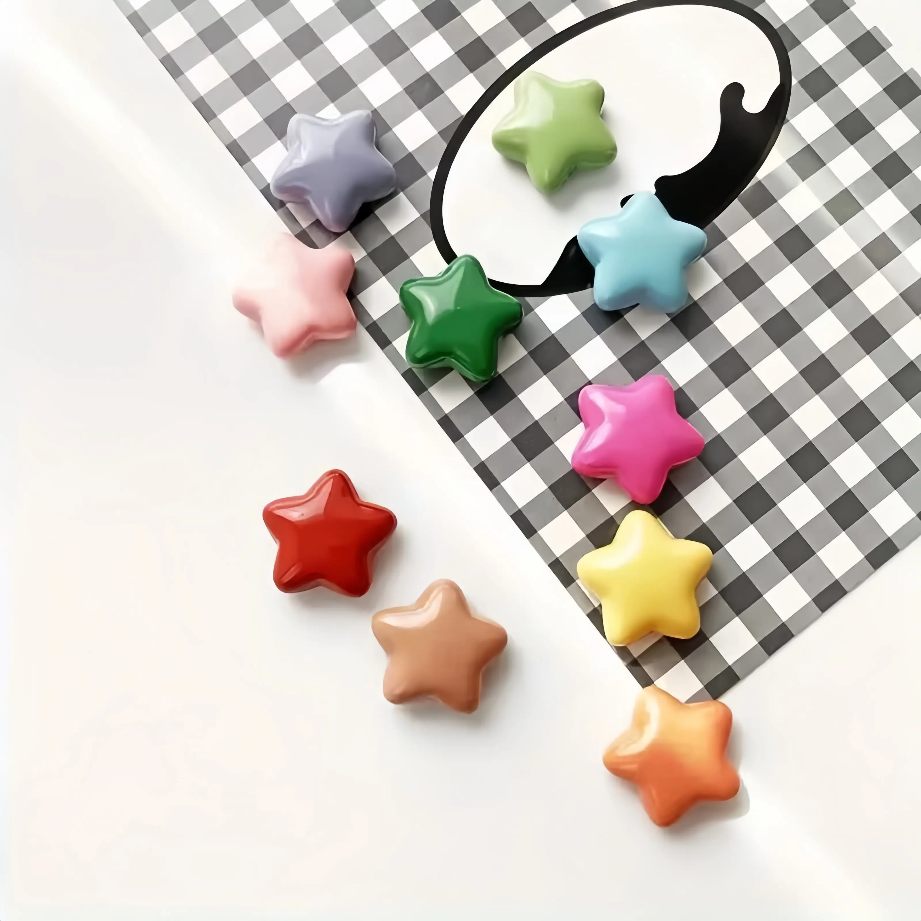Star Shaped Refrigerator Magnet, 10pcs Mini Cute Fridge Magnet for Home Decor, Photo Message Note Holder, Kitchen Accessories-MM1