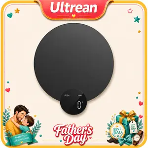 Ultrean Food Scale Digital Kitchen Scale, HD LED Display, Stainless Steel, 4 Units, Batteries Included, 11 lb (5 kg)