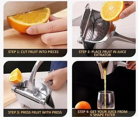 Hand Juicer Squeezer Aluminum Manual Press Juicer with Ergonomic Grip for Efficient Juice Extraction of Pomegranates Citrus & More Durable Compact   Manual Citrus Juicer manual orange juice squeezer hands free pressed metal silent easy clean juicer