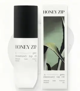 HONEY ZIP Natural Botanical Lip Oil -| Nourishing Lip Treatment Infused With Agave, Argan Oil & Camellia Seed Oil|Non-Sticky Skin Serum for Repairing, Moisturizing, Brightening, Deep Nourishment, Lip Line Reduction & Sheer Glass-Like Finish