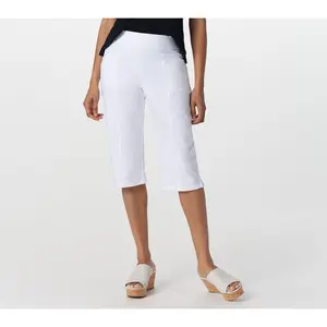 Denim & Co. Active Tall Duo Stretch Skimmer Pants with Pockets