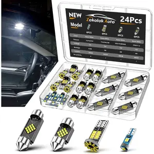 Interior Car Lights, Extremely Bright 6500K White LED Bulb Kit, Applicable For Dome Map Door Lights and Other Parts Replacement For Cars, to Help You See Inside The Car at Night