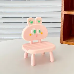 Creative Mini Chair Phone & Tablet Stand — Cute, Hands-Free Desktop Holder for Dorm Rooms (The Ultimate Binge-Watching Gadget)