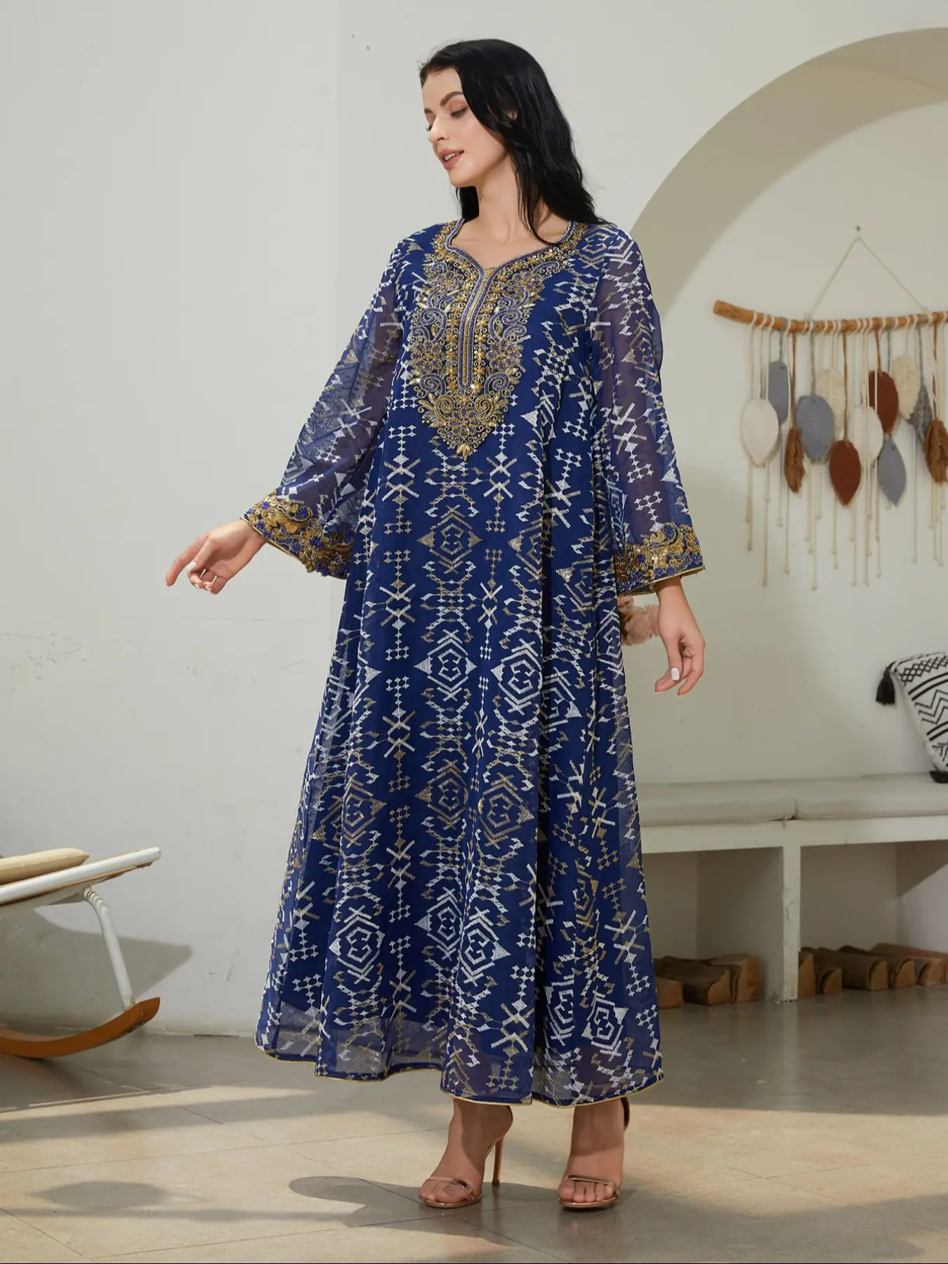 Traditional Style Embroidered Woven Kaftan Dress for Women, Long Sleeve Maxi Dress, Elegant Chic Middle Eastern Fashion, Perfect for Special Occasions, Casual Wear, Womenswear Garment - TikTok Shop Traditional Style Embroidered Woven Kaftan Dress for Women, Long Sleeve Maxi Dress, Elegant Chic Middle Eastern Fashion, Perfect for Special Occasions, Casual Wear, Womenswear Garment - TikTok Shop