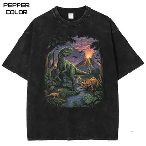 Vintage Jurassic Dinosaur 90s Graphic T-Shirt, Retro T-Rex & Triceratops Shirt, 90s Prehistoric Graphic Tee, cotton crewneck shirt, Unisex Streetwear Tee, Dino Top, Nostalgia Nature Gift