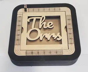 Shadow Box Cribbage Board