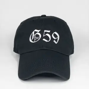 G59 Embroidered Dad Hat Adjustable High-Quality Soft Cotton Material Rap Music Cap