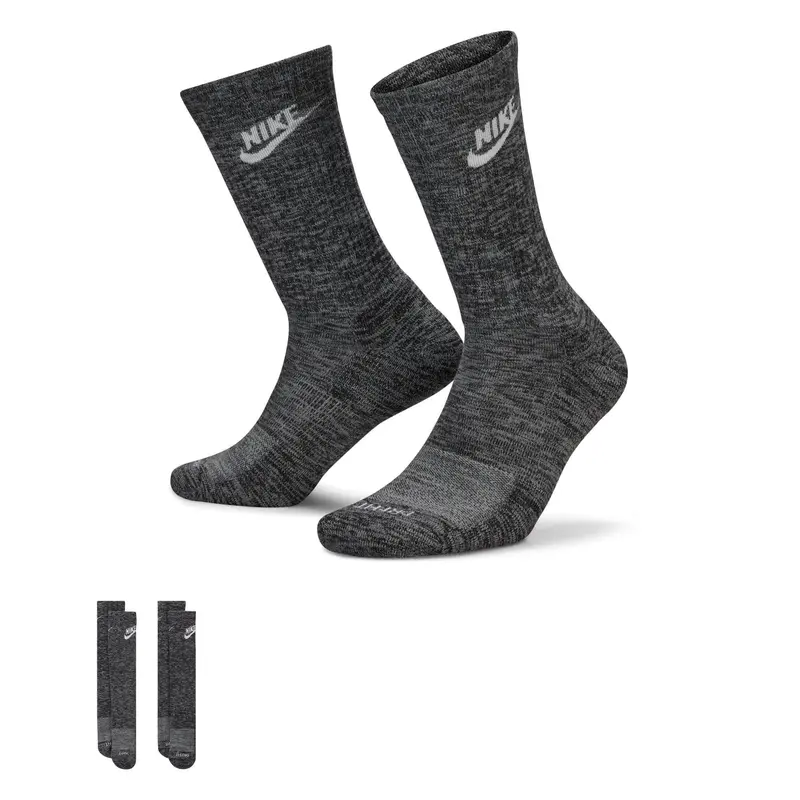 LACOSTE Nike Everyday Plus Cushioned Crew Socks, Gray Color, Comfortable Fit, Ideal for Everyday Wear