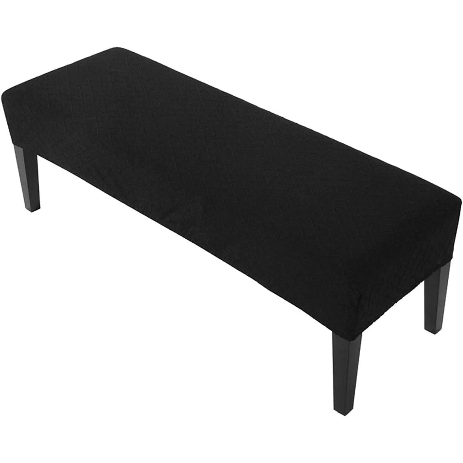 Jacquard Dining Room Bench Covers, Stretch Spandex Upholstered Slipcover, Anti-Dust Removable Washable Seat Protector for Living Room, Kitchen