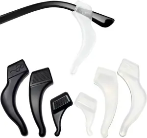 3 Sizes Silicone Eyeglass Ear Grips – Anti-Slip Hooks for Sports & Reading Glasses
