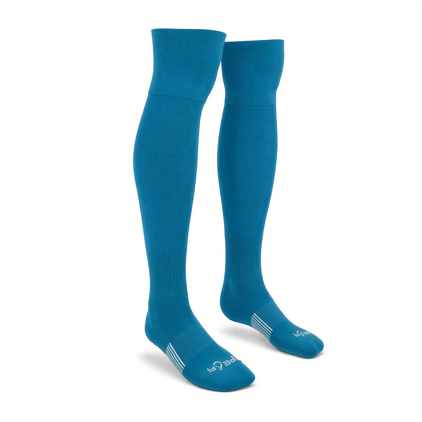 Extreme Teal Blue Over the Knee Socks - Youth & Adult Soccer, Baseball, Football & Softball OTK Socks
