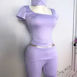 3 piece purple matching set