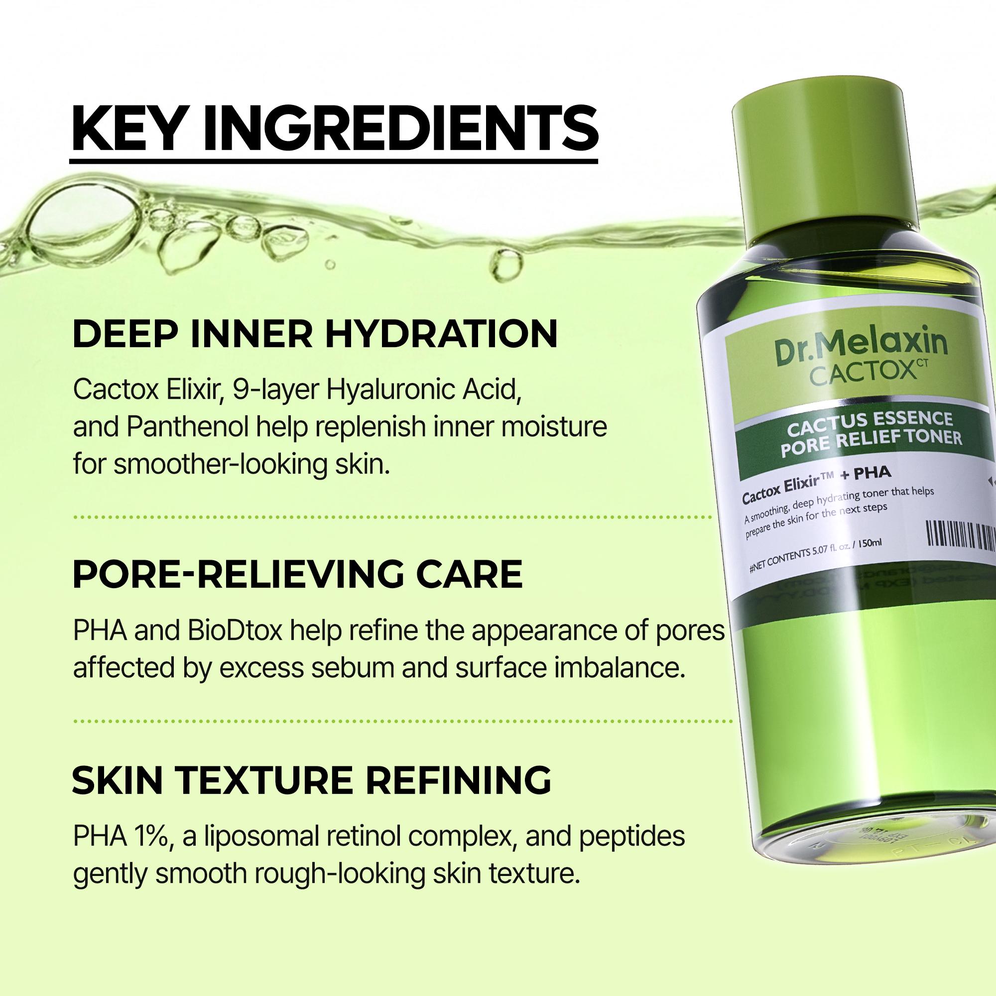 [Dr.Melaxin Live Exclusive Bundle] CACTOX Total Reset: Pore Detox & Firming Bundle CACTOX LINEUP+CEMENRETE LINEUP BUNDLE