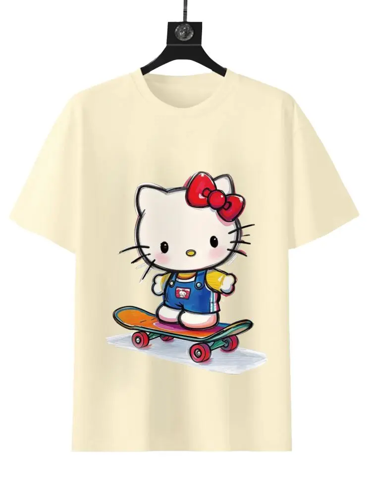 Sanrio Skateboard Hello Kitty Graffiti Tee Red T-Shirt with