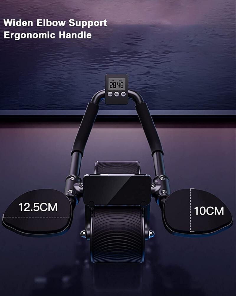 ab roller wheel workout Abdominal Fitness Wheel for Core Muscles Training Automatic Rebound Ab Roller with Timer ab roller wheel workout Abdominal Fitness Wheel for Core Muscles Training Automatic Rebound Ab Roller with Timer