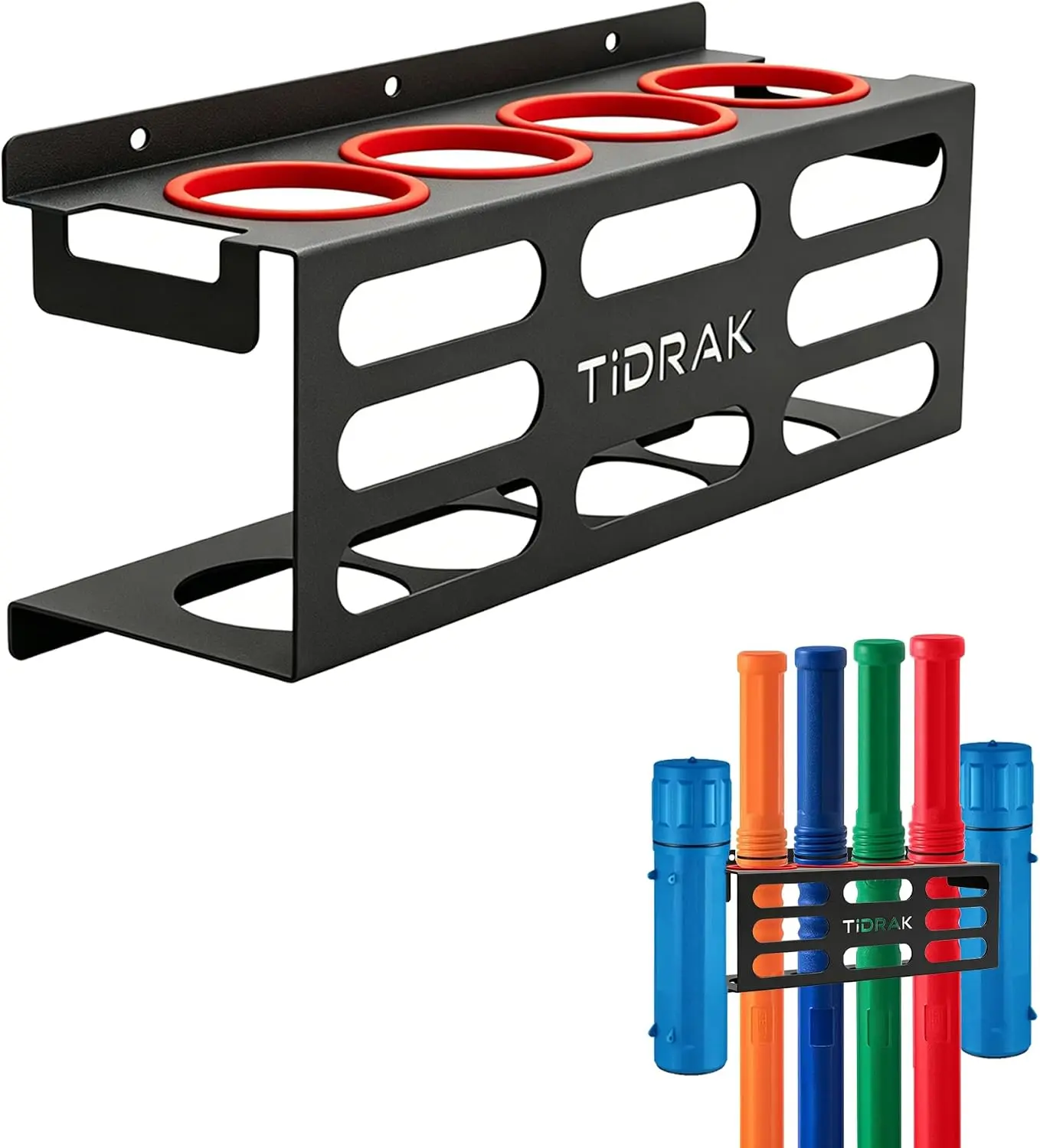 Welding Rod Holder Tube Rack, Wall Mounted Storage Organizer for Filler Rods, Heavy-Duty Container Shelf Ideal for Welding Tables, Workshops & Garages