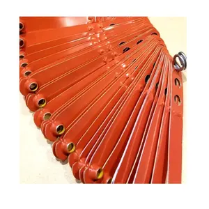 Orange Botanas Chicken Gallos Poultry Leg Bands 100Pcs Rings for Farm Identification Rust-Proof Waterproof Breeding Tools Numbered Easy Identification